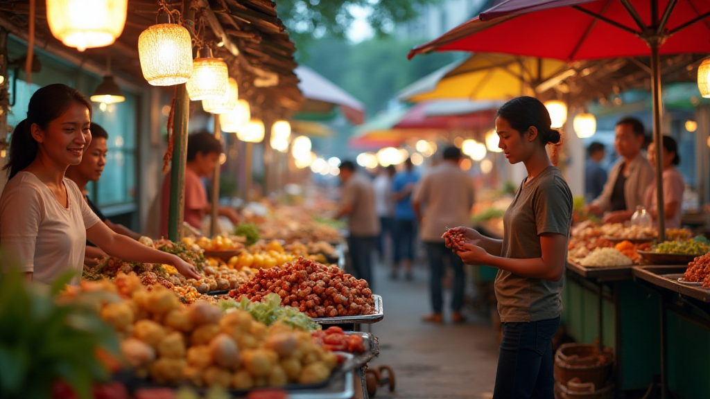 Blockchain street food Vietnam