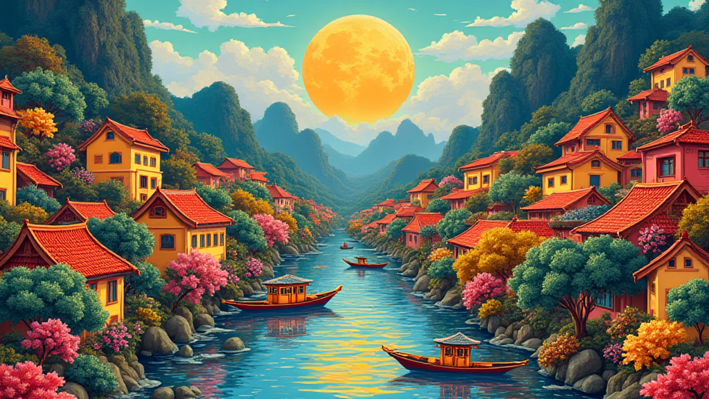 Blockchain folk art Vietnam